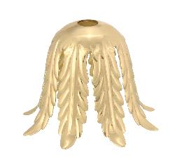 Brass Husk, 2 3/8" ht.