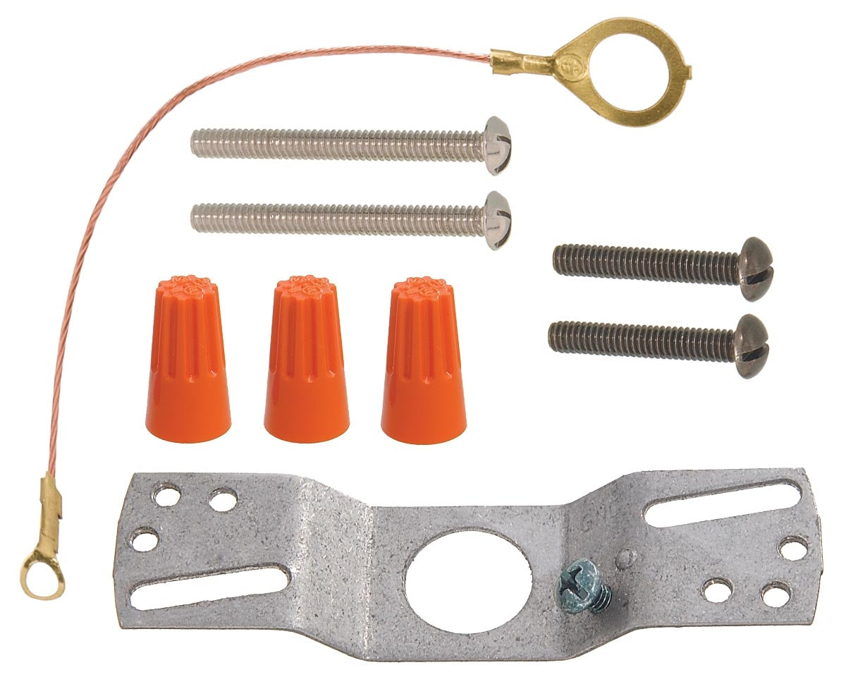 6 Inch Dia. 1-Port Steel Canopy Set, Nickel Plated