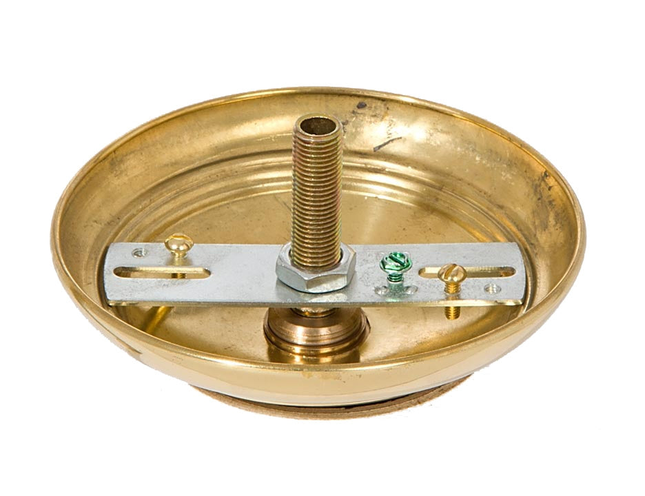 Polished and Lacquered Solid Spun Brass Ribbed Canopy Kits