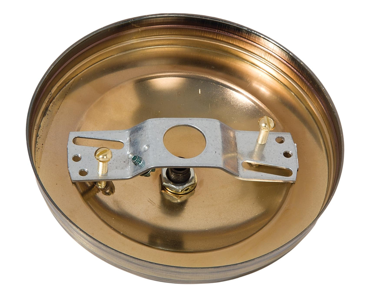 5" Dia. Antique Brass Finish Canopy & Hardware Kit, 1/8 IP Slip, Matching Finish