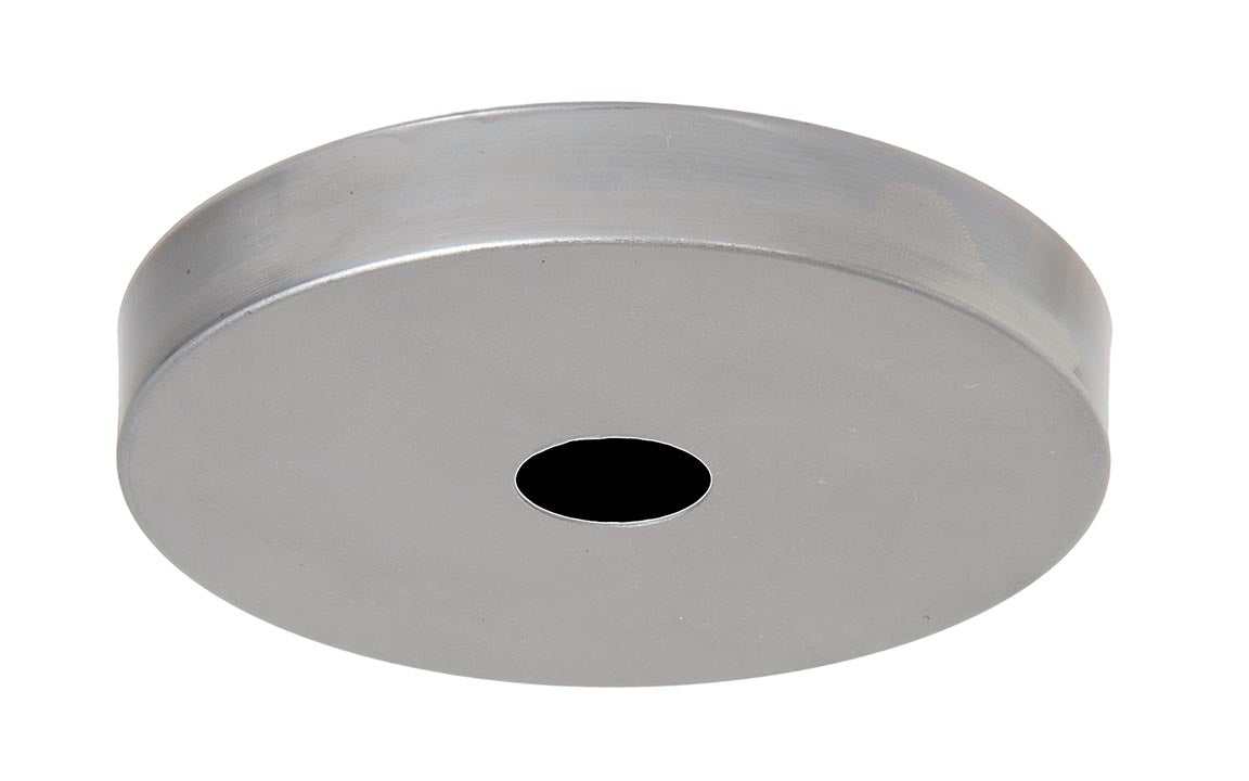 5-1/8 Inch Outside Diameter Unfinished Steel Disk Shaped Canopy