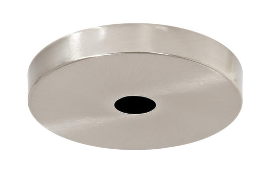  5-1/8 Inch Outside Diameter Satin Nickel Finish Steel Disk Shaped Canopy 
