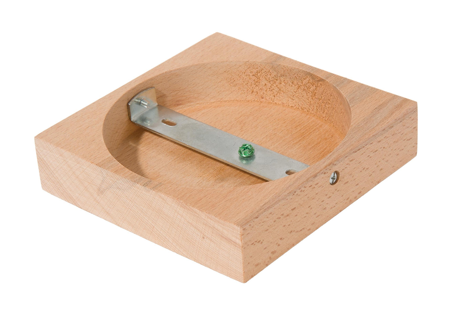 5-3/8" Wide Square Beech Wood Canopy & Hardware Kit, No Center Hole, Unfinished