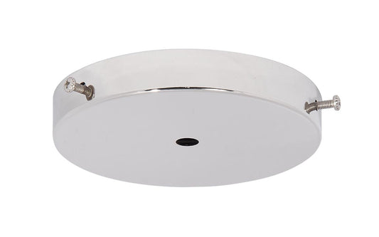 4-7/8 Inch Diameter Polished Nickel Finish Side Mounting Steel Canopy - Interior Hardware