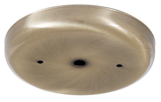 5 1/4 Inch Steel Ceiling Canopy with Antique Brass Finish