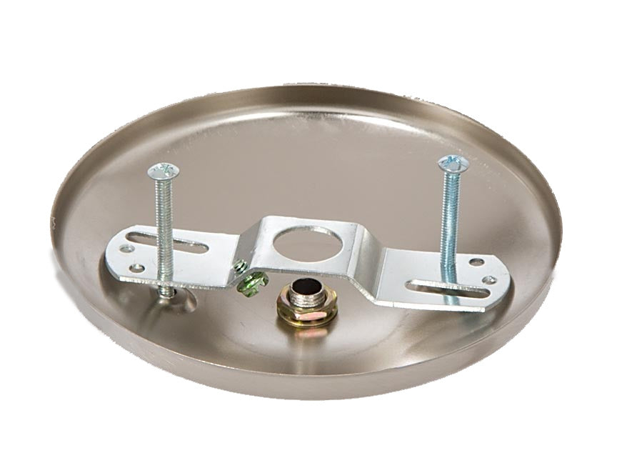 5" Satin Nickel Finish, Modern Shallow Design Fixture Canopy Kit