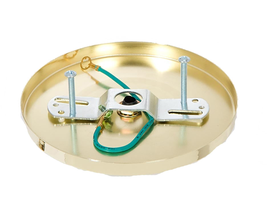 Brass Plated Modern Shallow Canopy Kit