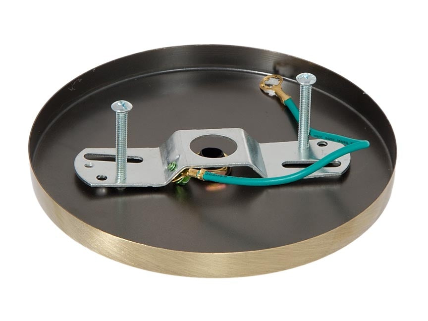 Antique Brass Finish, Modern Shallow Canopy Kit