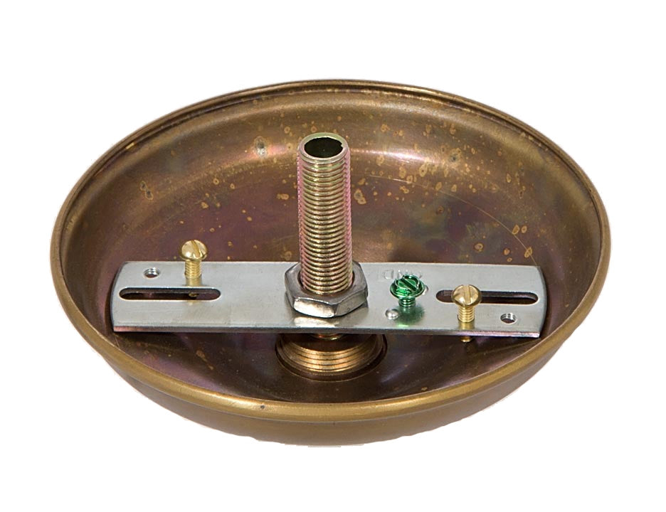 5 1/2 Inch Antique Brass Round Canopy