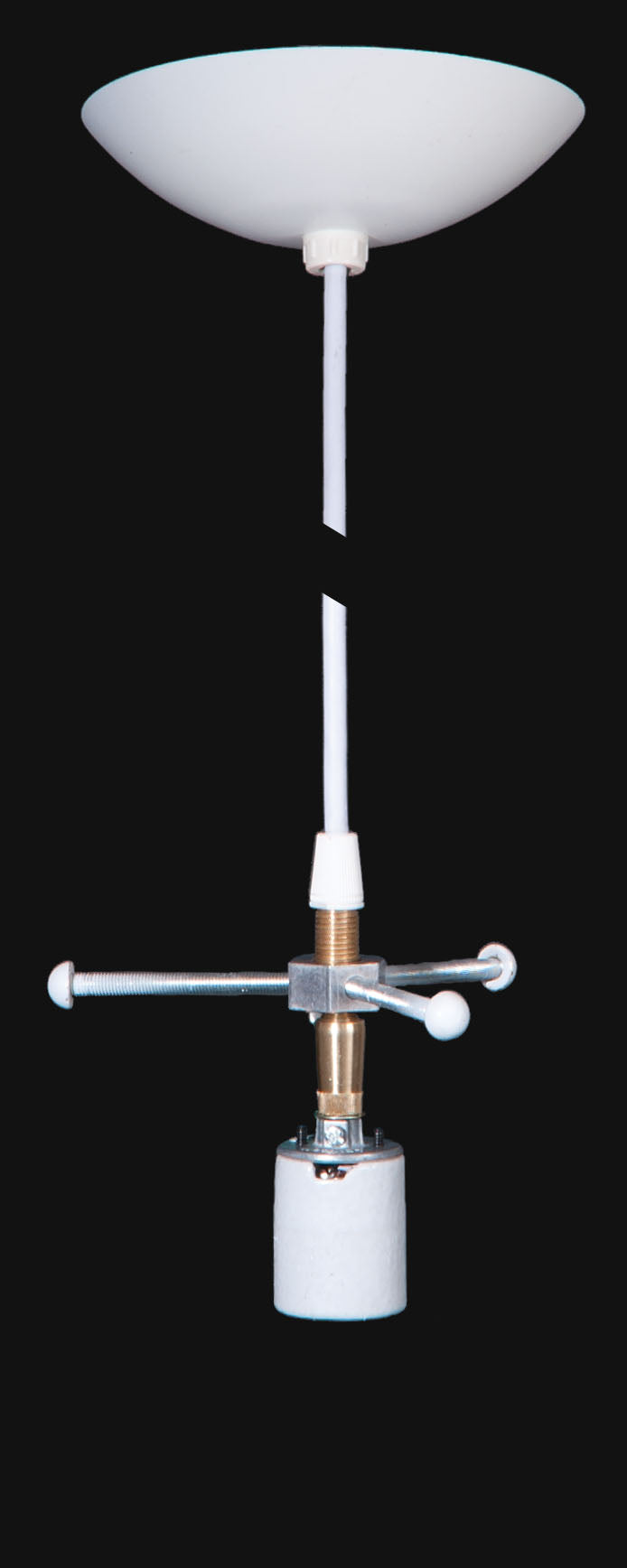 Cylinder Glass Pendant Lamp, Less Shade