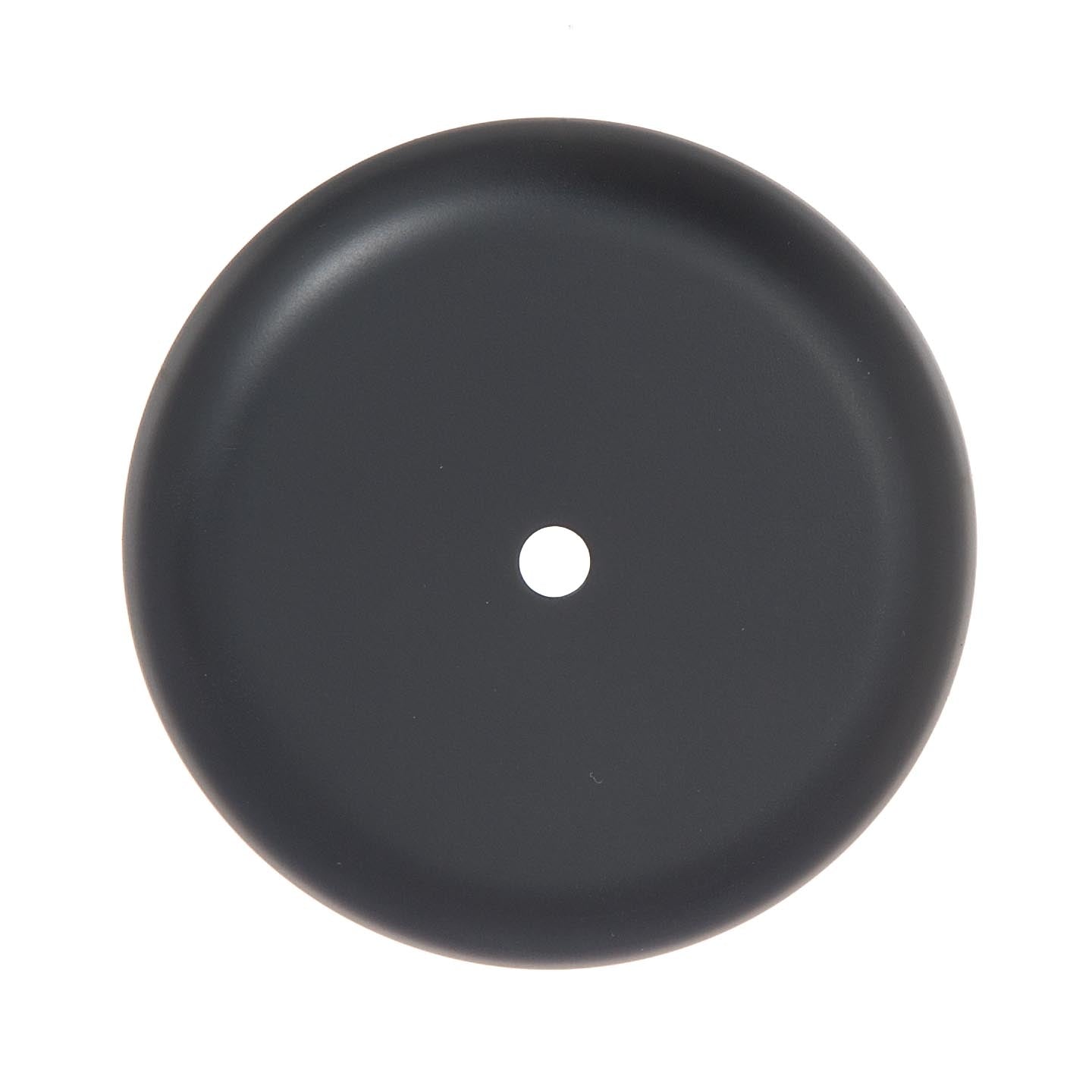 5-1/8Inch Diameter Satin Black Finish Steel Ceiling Canopy, 1/8IP Slip