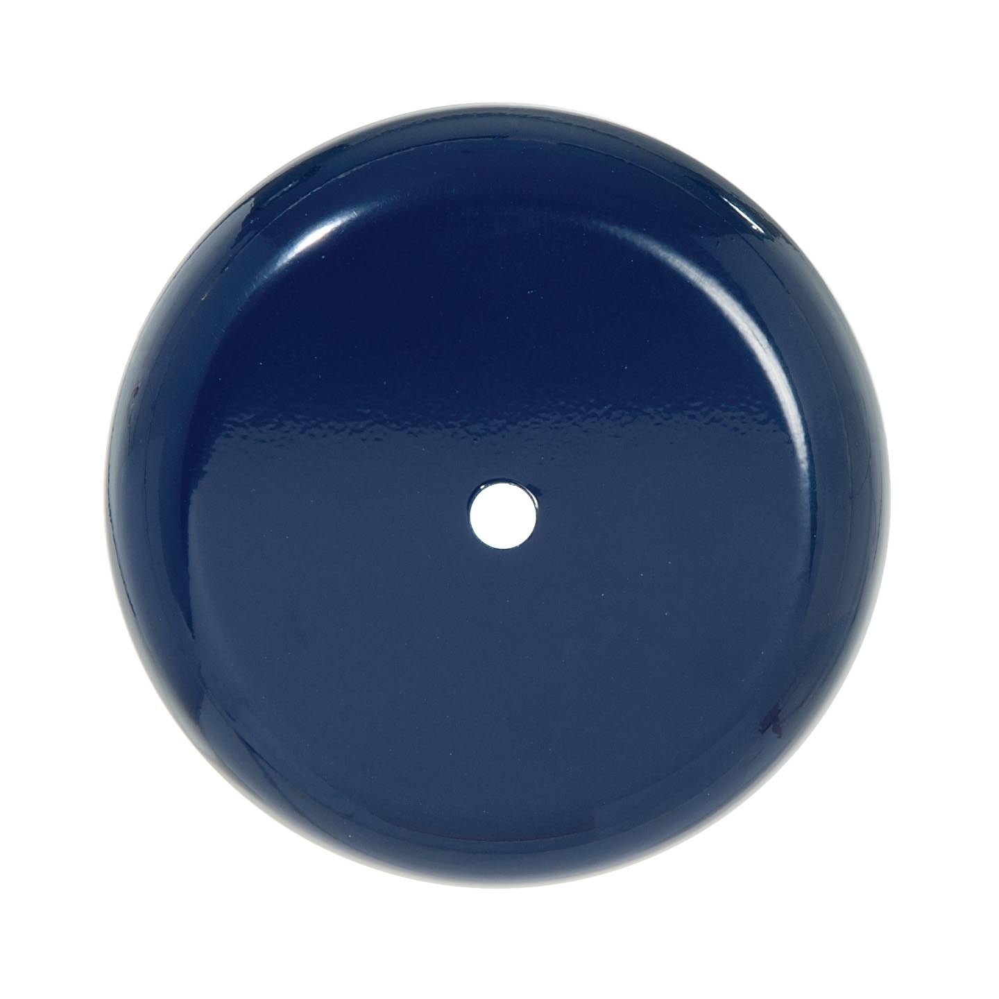 5-1/8 Inch Diameter Glossy Blue Finish Steel Ceiling Canopy, 1/8IP Slip