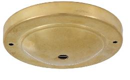 Stamped Brass Canopy or Back Plate, 5" dia.