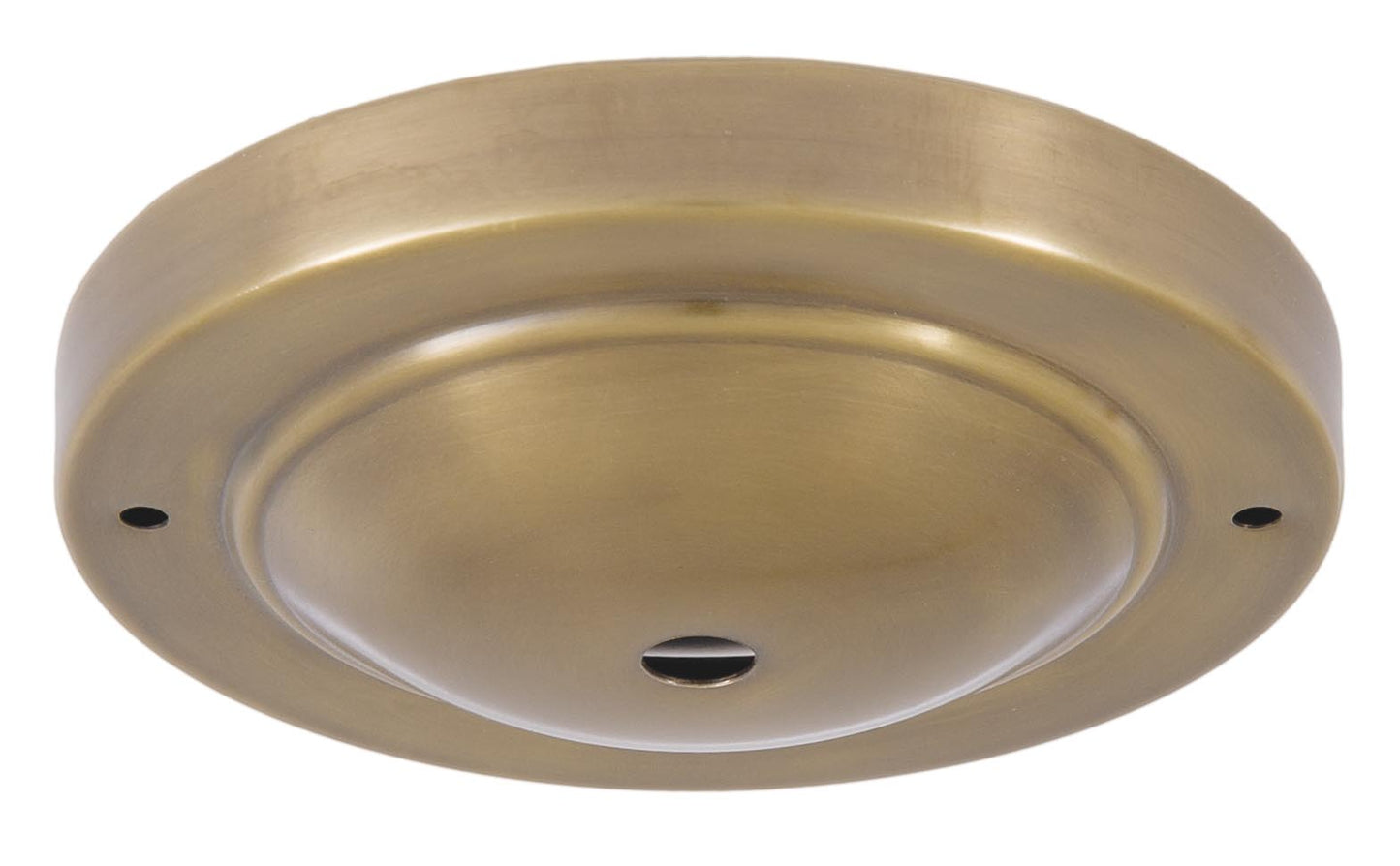 Shallow Dome Shape Antique Brass Canopy & hardware kit with matching finish