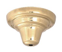 Stamped Brass Fixture Canopy, 1/8 IP Slip Center Hole