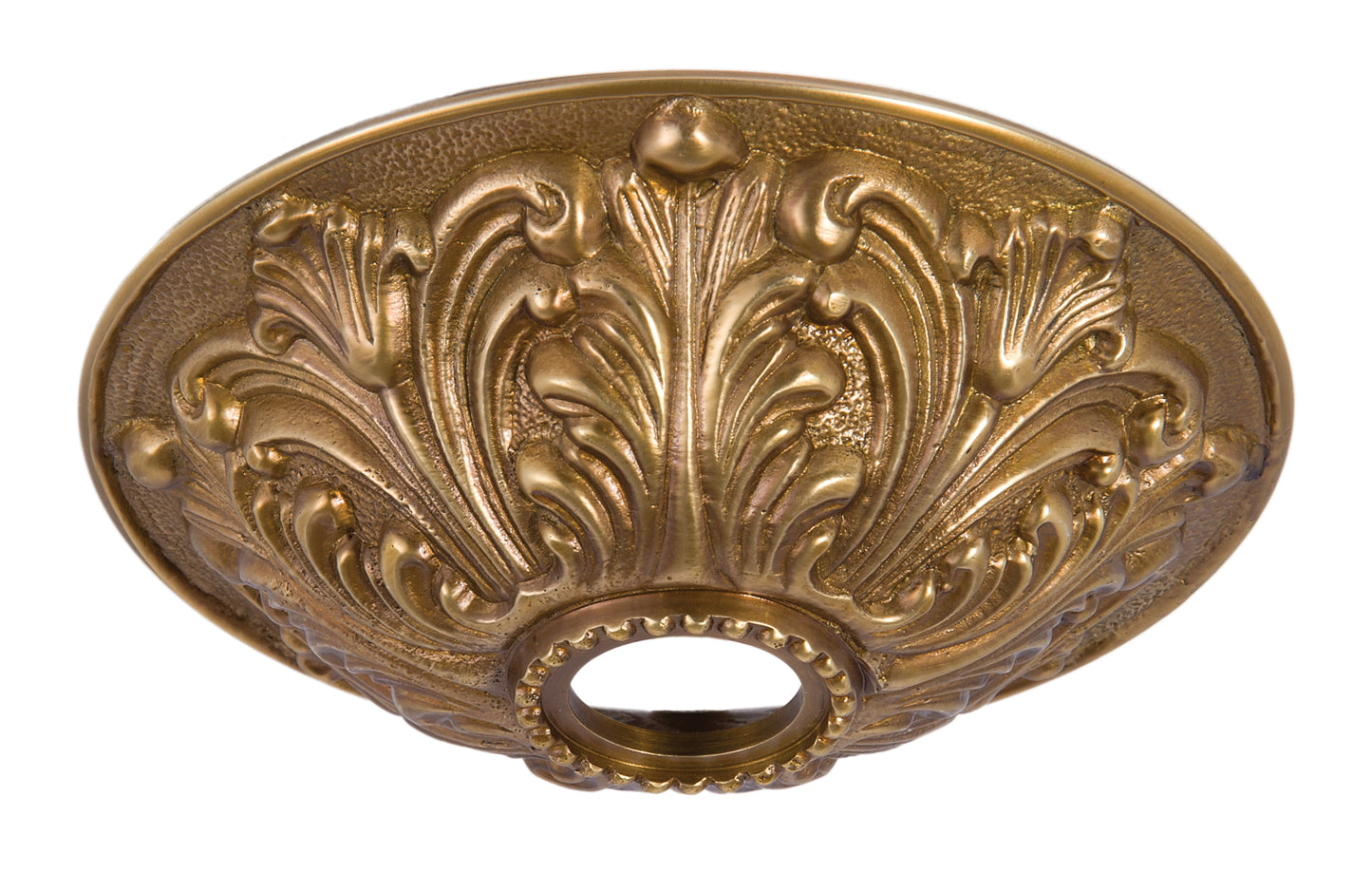 Brass Finish Cast Brass Screw Collar Canopy
