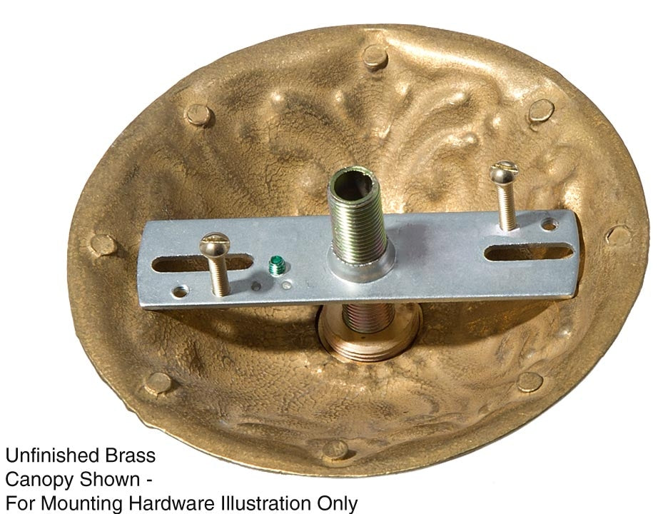 5-1/2" Diameter Ceiling Canopy kit, Die Cast Brass Material, Nickel Plated Finish