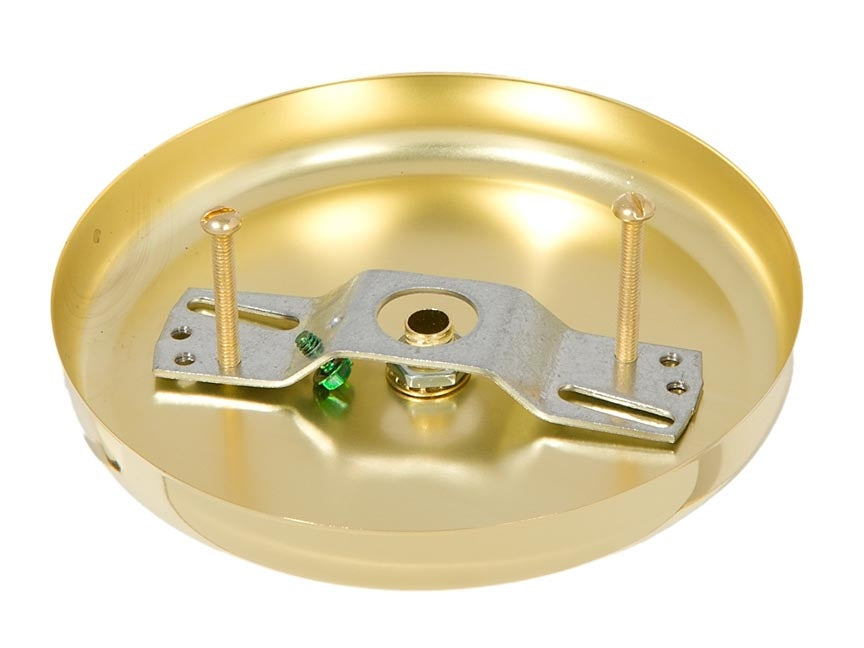 5 1/4 Inch Steel Canopy Kit with Brass Finish