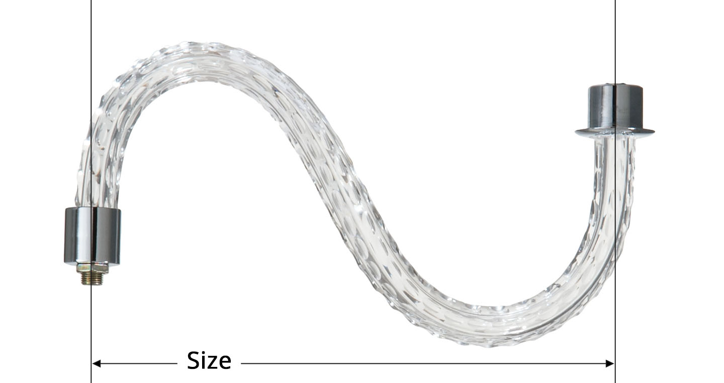 8" - 14" Cut Glass Chandelier Arm
