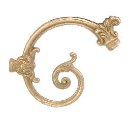 5 1/2" Cast Brass Lamp or Fixture Arm