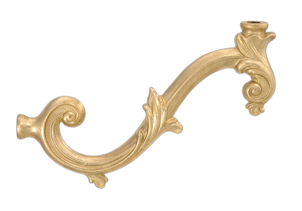 5 1/2" Cast Brass Lamp or Fixture Arm
