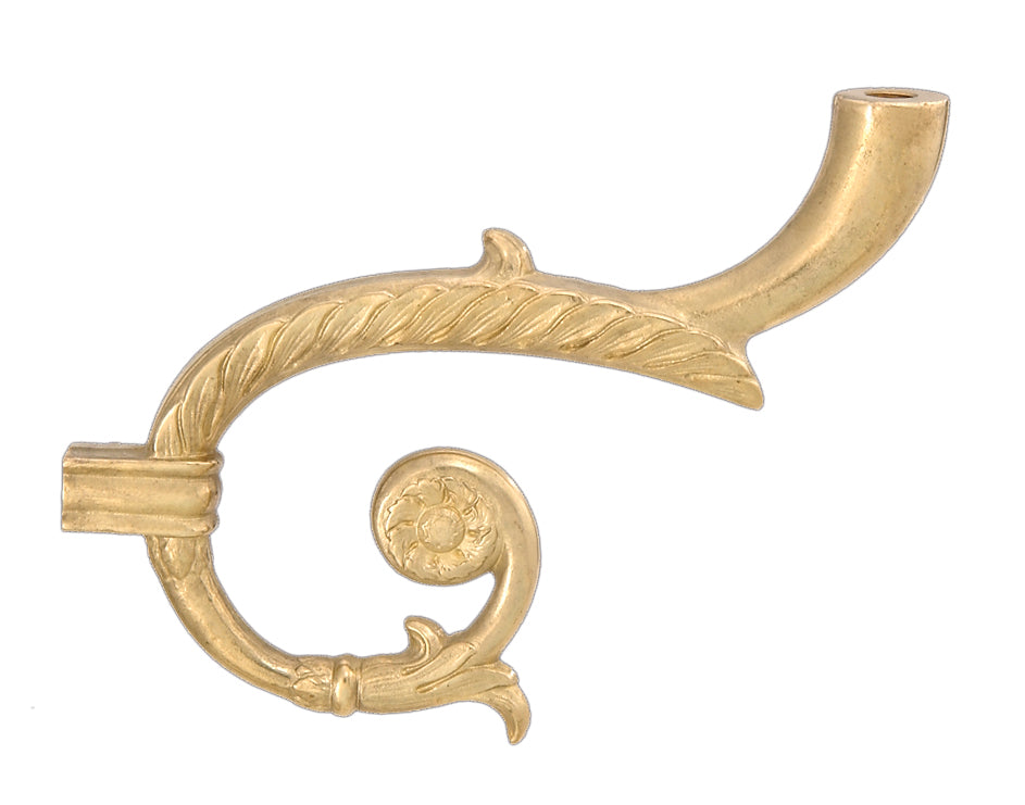 6 5/8" X 5 1/8" Brass Lamp or Fixture Arm
