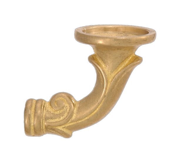 2 1/4" X 2 1/2" Cast Brass Lamp or Fixture Arm