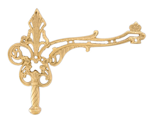 12" Early Victorian Style Brass Bridge Lamp Arm