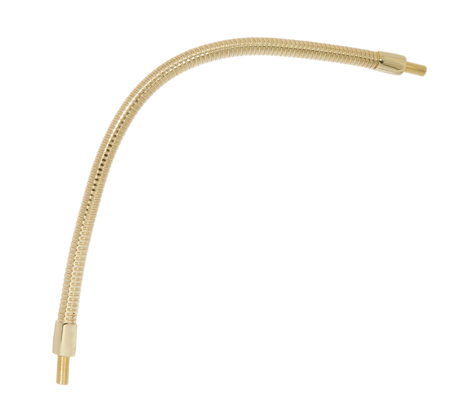 18 Inch Long Steel Flexible Arm, Brass Plated