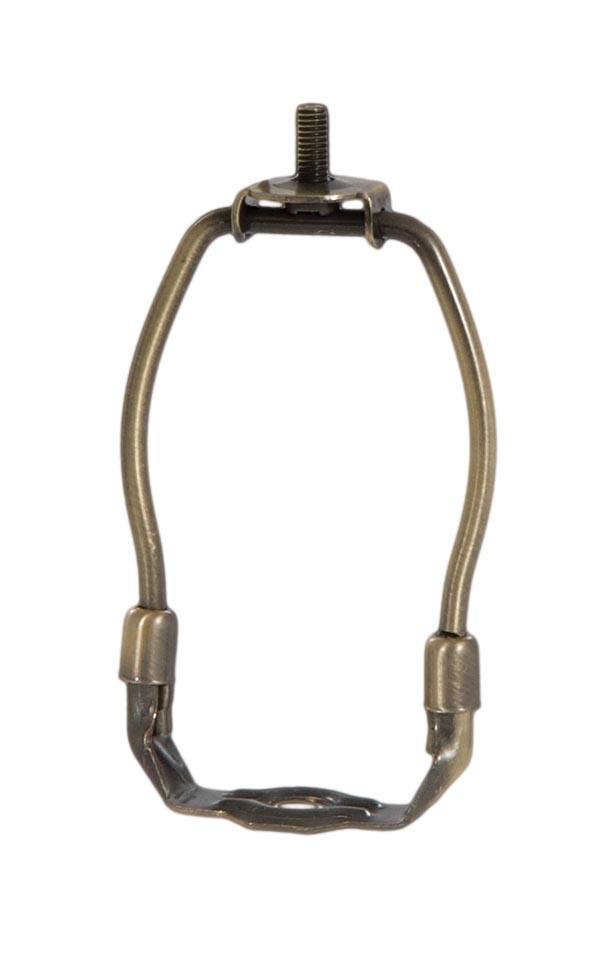 Miniature Harps for Small Lamps - Antique Brass Finish