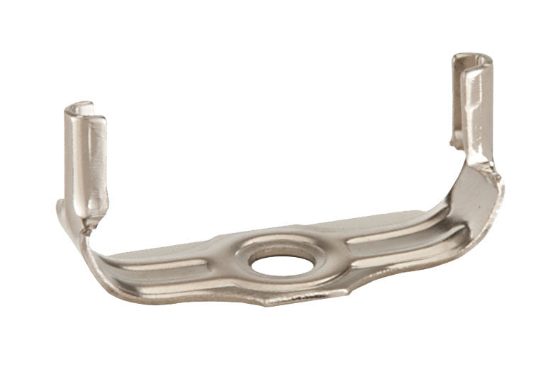 Wide Nickel Lamp Harp Bases 1/8IP