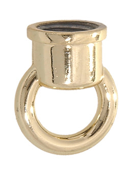 7/8" ht. Die Cast Zinc Loop w/Brass Finish