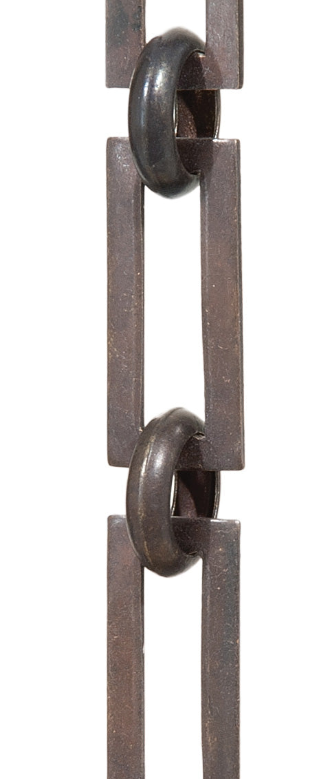 Hand Made Solid Brass Chain with Rectangular Links