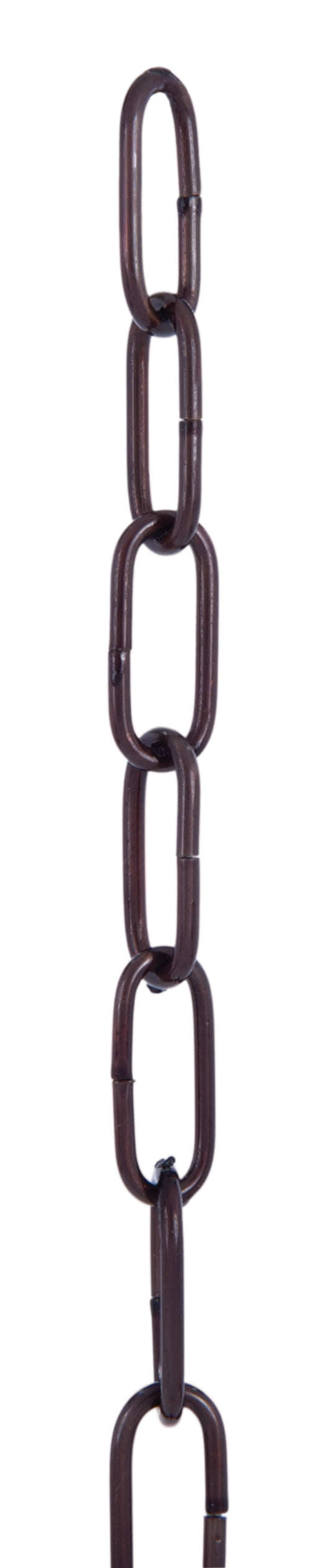 Antique Bronze Finish, 8 Gauge Straight Sided Oval Brass Lamp Chain