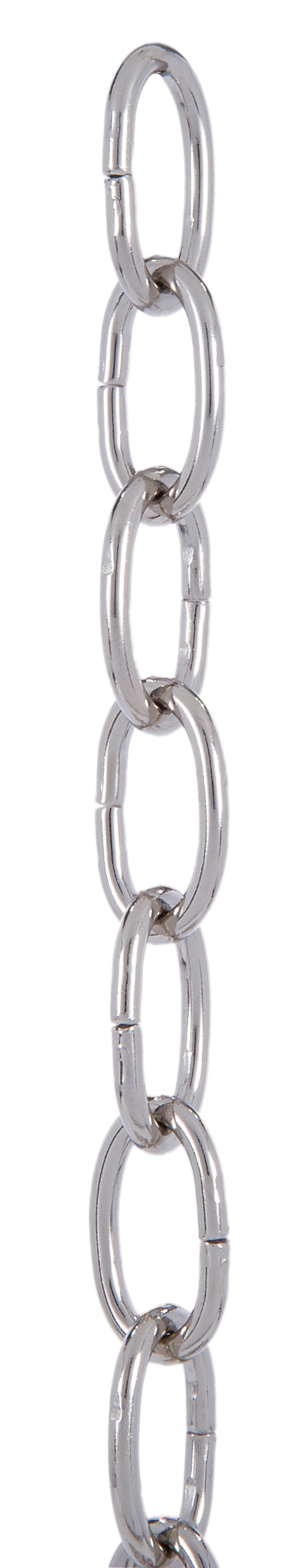 Nickel Plated 5 Gauge Oval Steel Chain