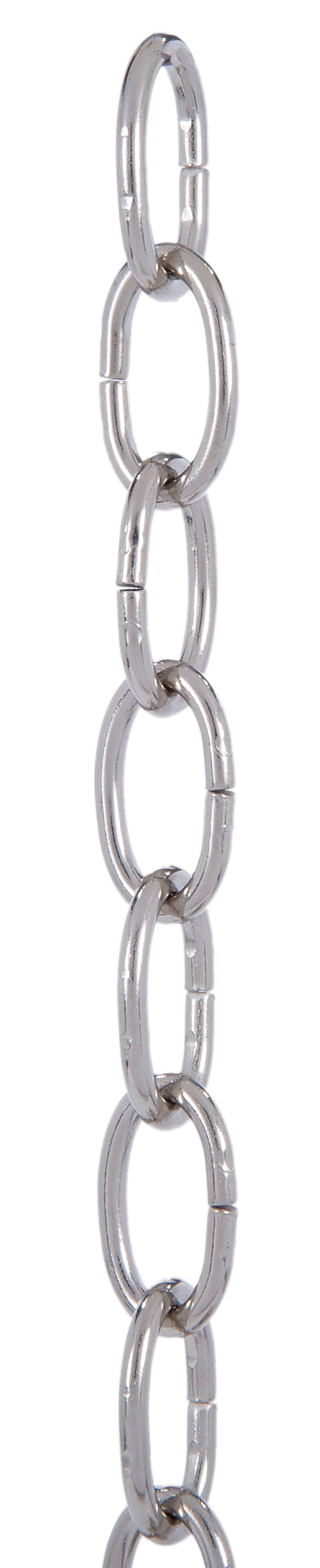 Satin Nickel Finish, 5 Gauge Oval Steel Lamp Chain