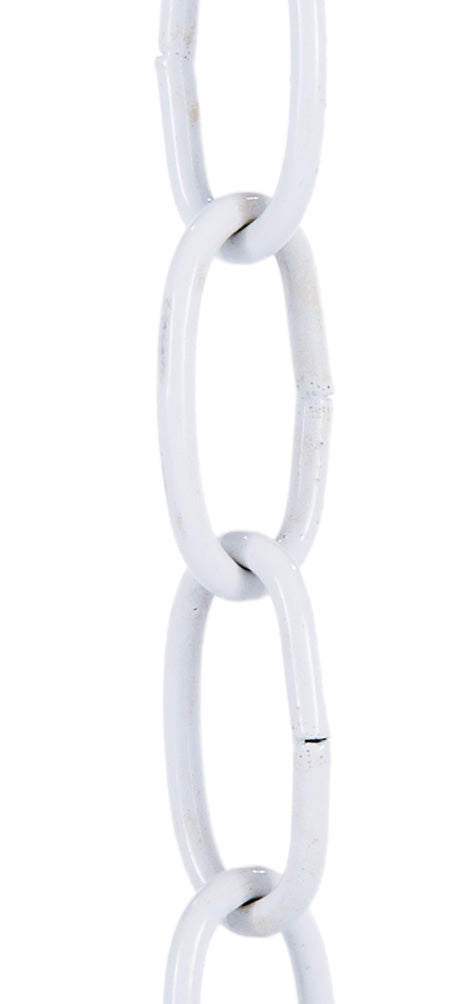 White Finish, 8 Gauge Decorative Steel Chain