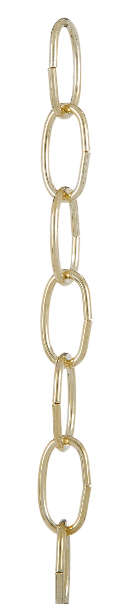 Brass Plated Steel, 8 Gauge Oval Chain