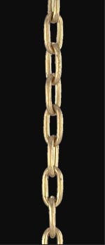 Small, Brass Plated Steel Decorative Chain