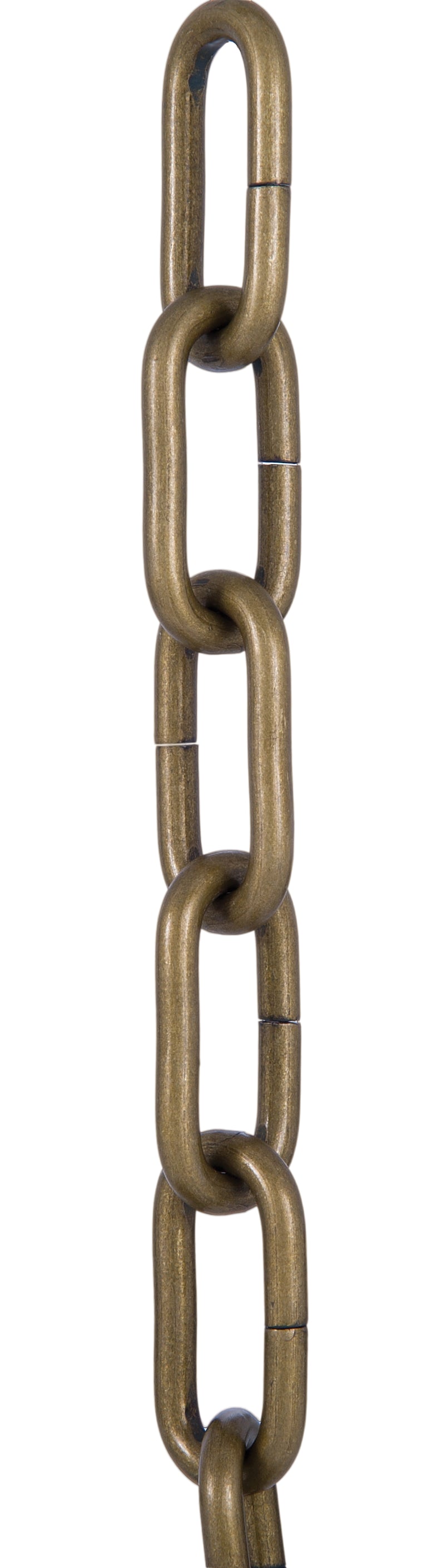 13 Gauge (1/16in.) Thick Gothic Lamp Chain - Brass Plated Finish