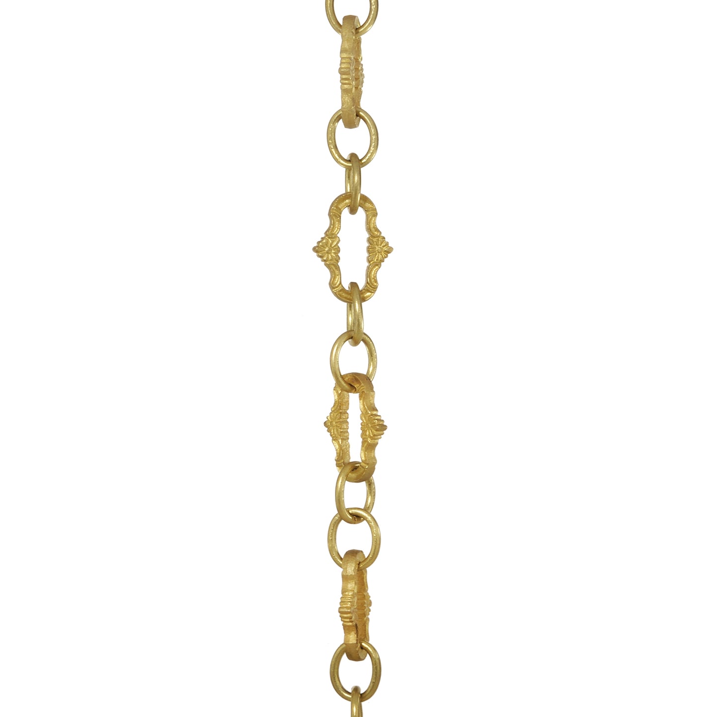 Floral Pattern Decorative Brass Fixture Chain (13113)