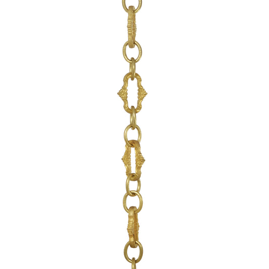 Floral Pattern Decorative Brass Fixture Chain (13113)