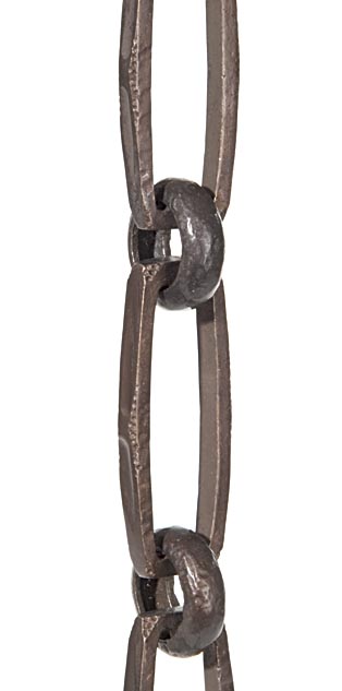 Heavy Arts and Crafts Hand-made Brass Lamp Chain for larger fixtures