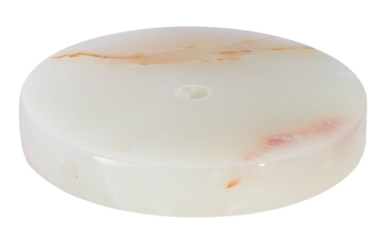 Flat, Round Onyx Lamp Break, Choice of Size