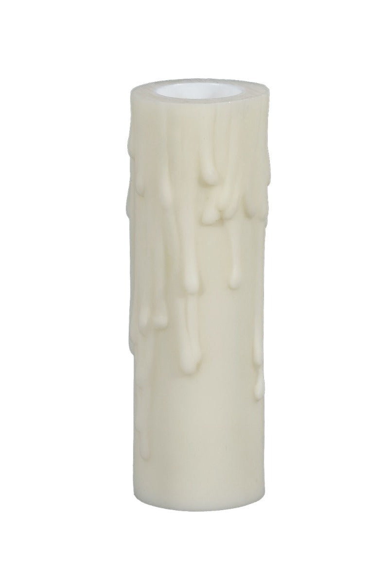 B&p Lamp 4 inch Height, Candelabra Size (7/8 inch Inside Diameter) Candle Cover with Wide Exterior - Off-White