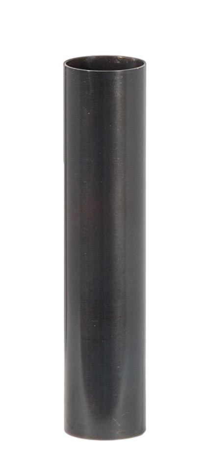 4" Brass Tube Candle Cover - CANDELABRA Size. Antique Bronze Finish