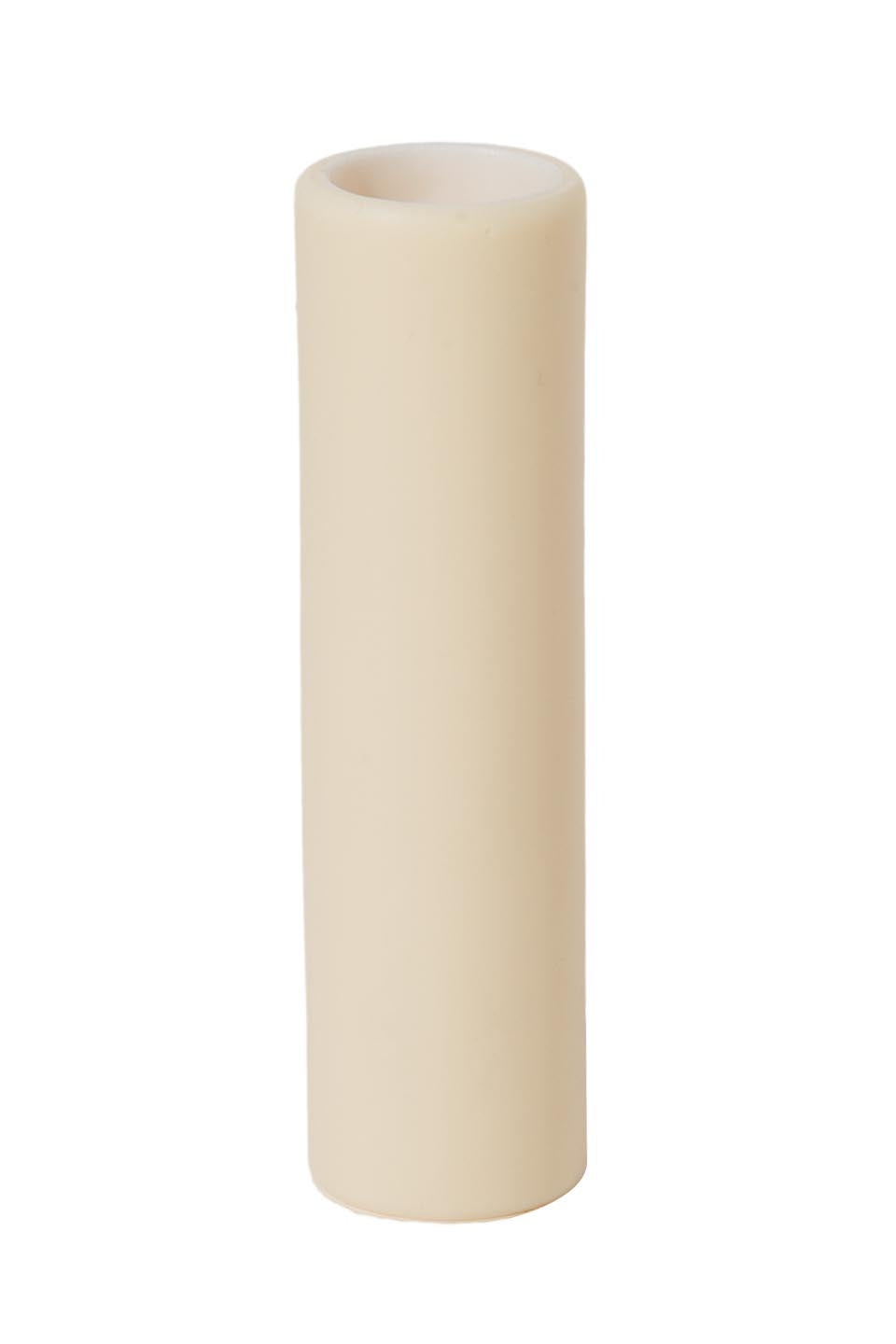 Cream Color Smooth Polybeeswax Candle Cover, Candelabra Size, Choice of Height
