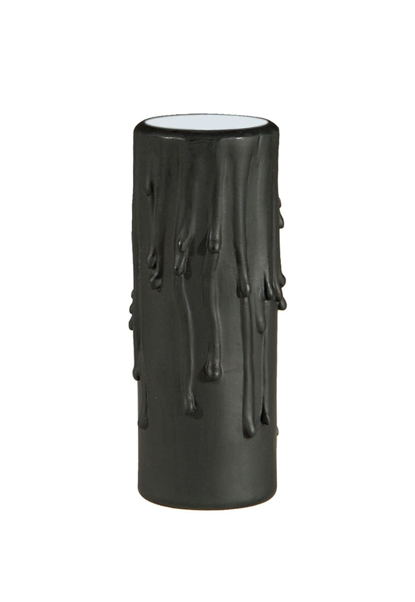 Black Medium Base Polybeeswax Candle Covers, Choice of 4" or 6" Lengths