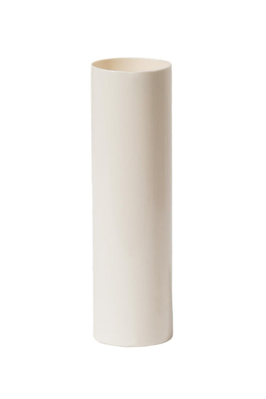 Cream Colored Plastic MEDIUM Base Candle Cover, Choice 3", 4", 6", or 8" 