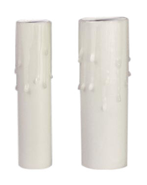 Ivory Color Beeswax Candle Cover, Choice of CANDELABRA or MEDIUM Base, 4" & 6" Sizes